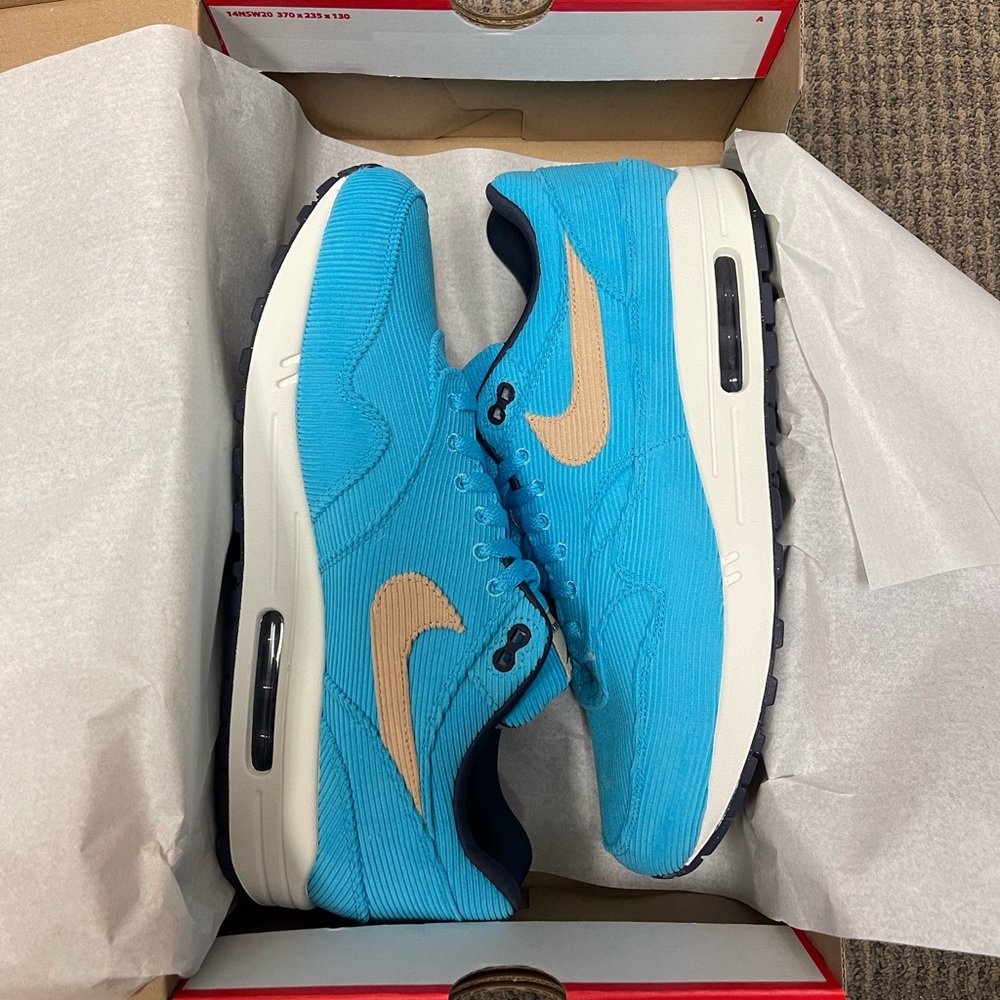 Nike Air Max 1 PRM “Corduroy Baltic Blue” BRAND NEW Men’s Size 13 FB8915-400
